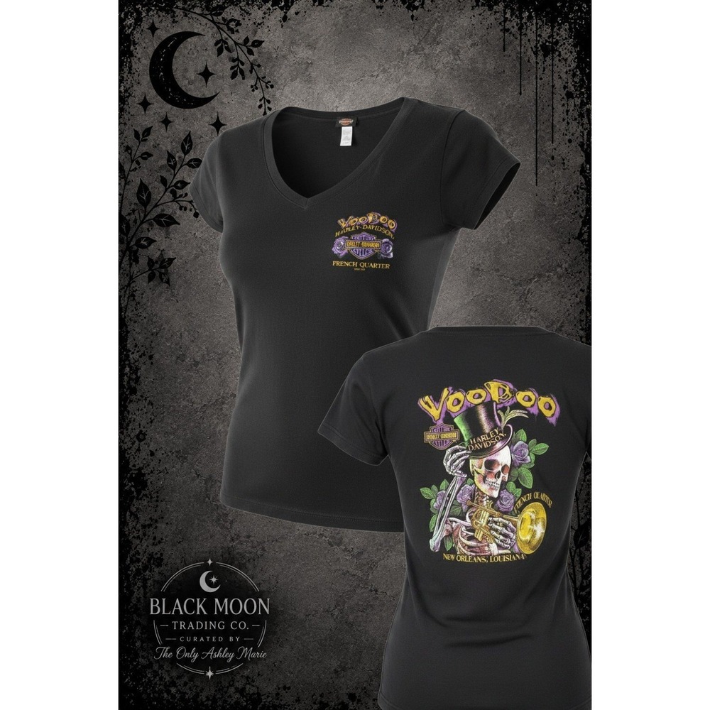 Harley-Davidson Women's Large Voodoo New Orleans French Quarter Graphic T-Shirt